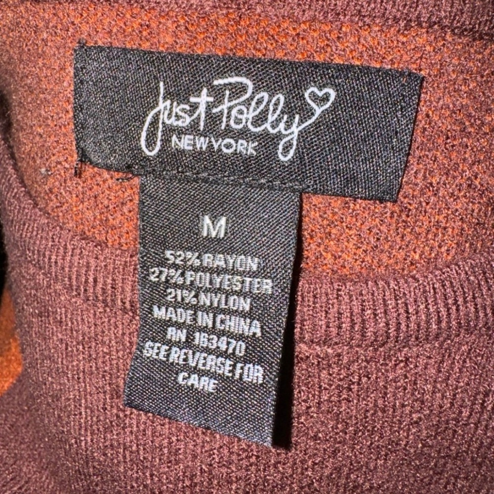 Knit Tank Dress with Large Hearts. 🧡🧡🧡Size Medium - Picture 3 of 3